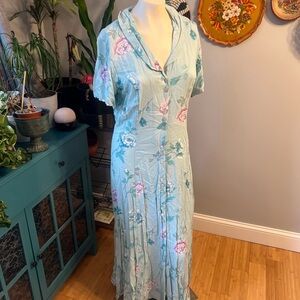 Pastel Floral Maxi Dress